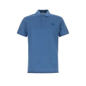 Burberry Men Cerulean Blue Piquet Polo Shirt